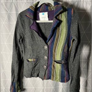 Anthropologie Sparrow 100% Lambswool Sweater‎ Jacket- Small